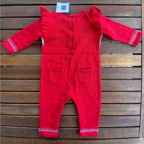 Janie and Jack 3-6 mos infant girls sweater romper NWT - Picture 3 of 4